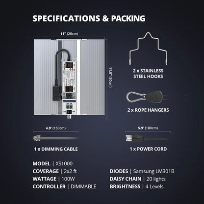 Viparspectra XS4000 450W Infrared Full Spectrum LED - Grow-Xplosion