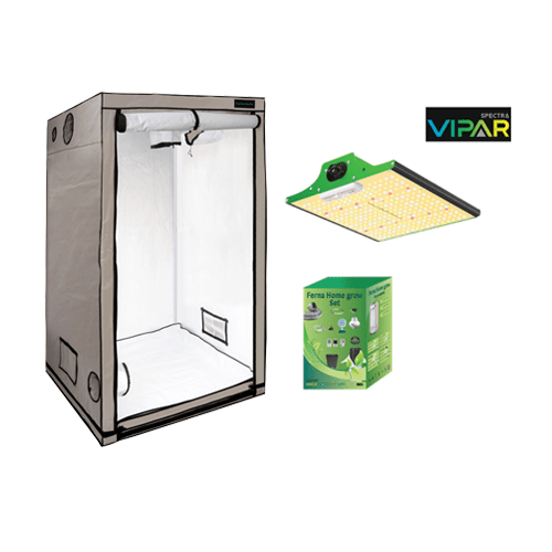 Grow Box Komplettset 80x80x180cm + Vipar Spectra P600 100W - Grow-Xplosion